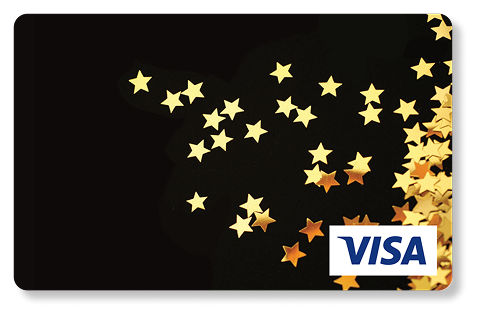 Single Load Visa gift card