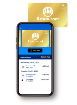 restaurant card