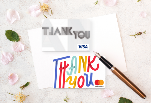thank you prepaid mastercard and visa card